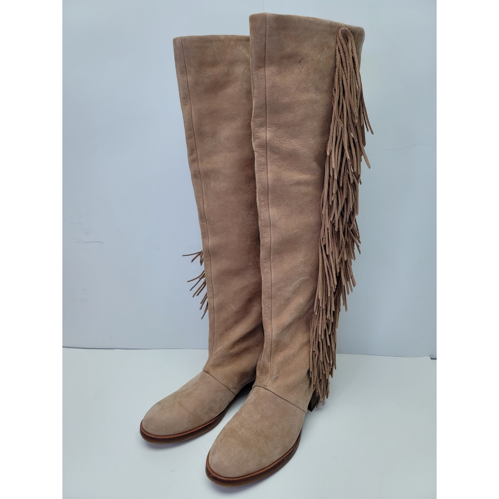 SAN EDELMAN "Josephine " tall boots with tassels size 5M